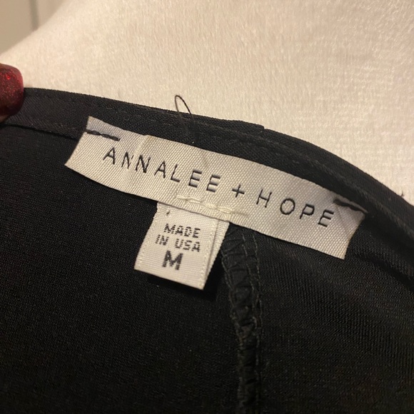 Annalee + Hope M Black pearls and rhinestones Shift Dress Stretch Evening - Picture 7 of 7